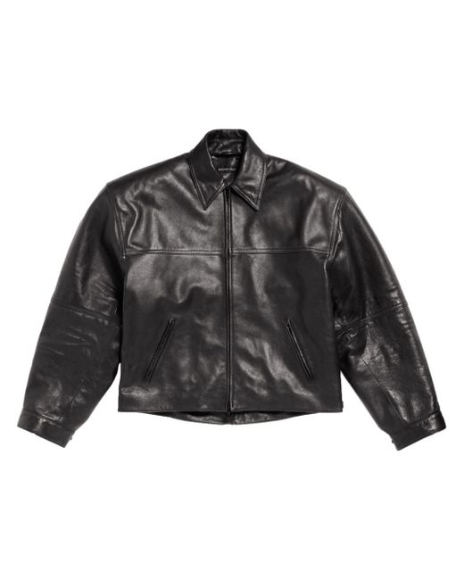 Balenciaga Cocoon leather jacket