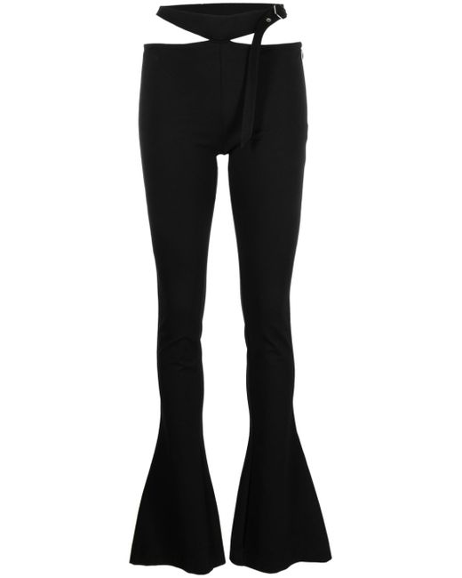 Attico cut-out flared trousers