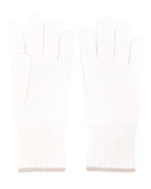 Brunello Cucinelli contrasting-trim gloves