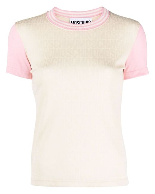 Moschino logo-jacquard jersey T-shirt