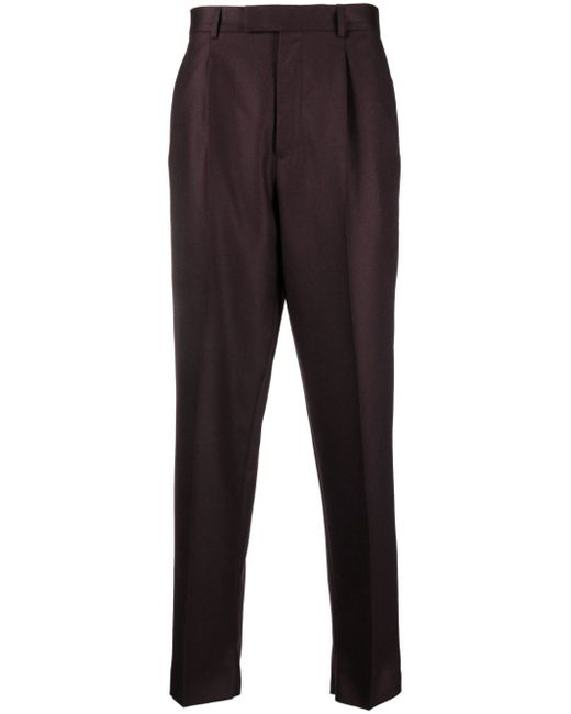 Z Zegna pleated wool tailored trousers