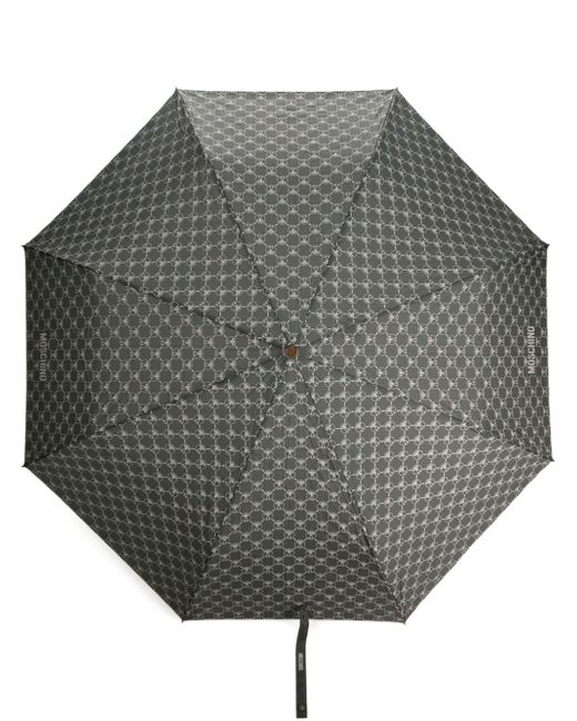 Moschino monogram-print two-tone umbrella