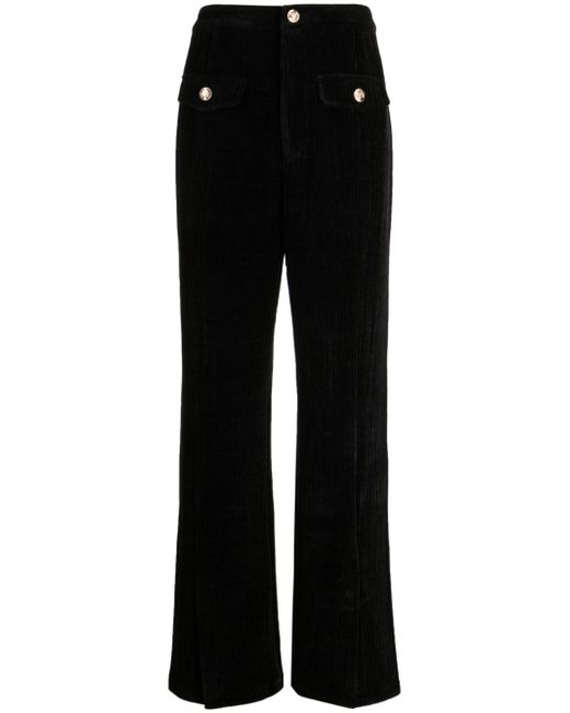 b+ab pleat-detail corduroy flared trousers