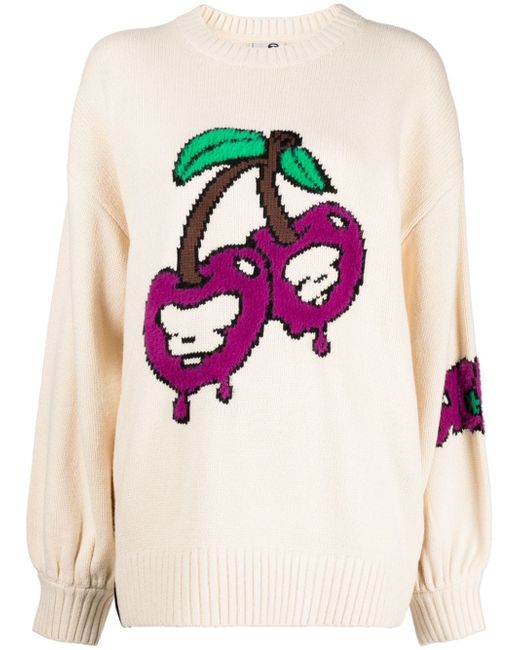 Aape By *A Bathing Ape® crew-neck intarsia-knit jumper