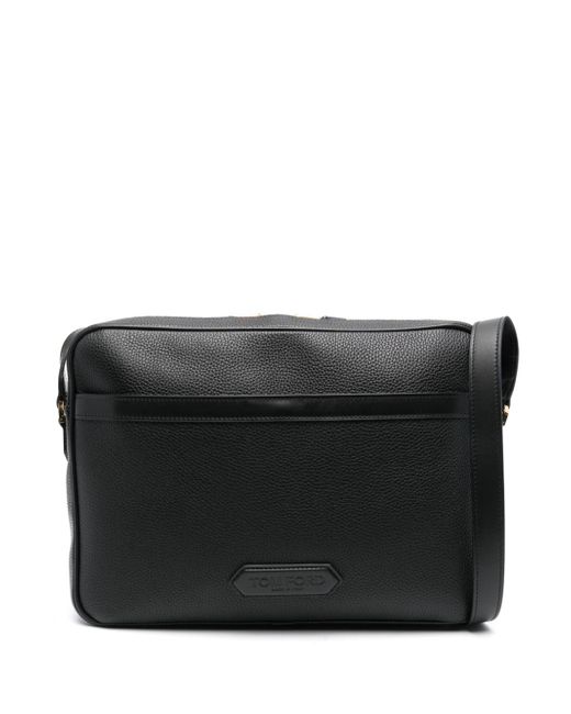 Tom Ford logo-patch leather briefcase