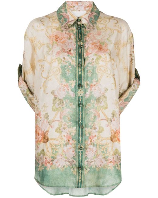 Zimmermann August floral-print shirt