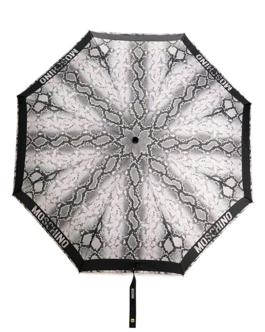 Moschino snakeskin-print folded umbrella