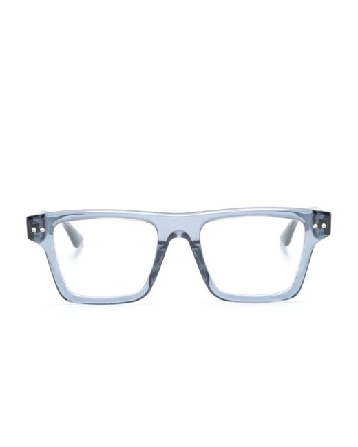 Montblanc logo-engraved rectangle-frame glasses