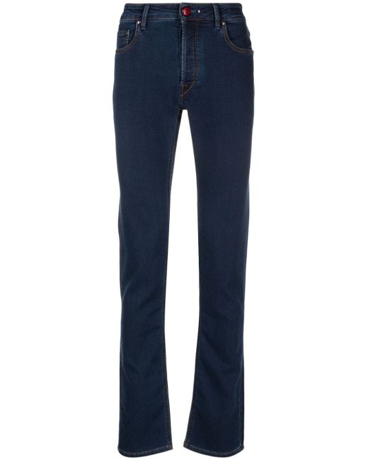 Hand Picked slim-cut mid-rise jeans