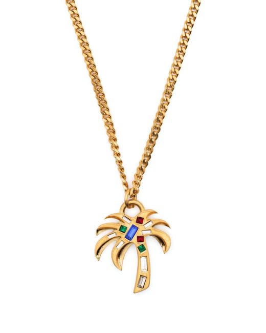 Palm Angels Palm rhinestone necklace