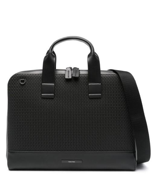 Calvin Klein debossed briefcase