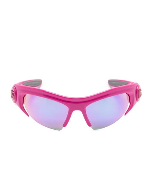 Dolce & Gabbana shield-frame gradient sunglasses