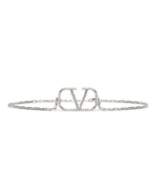 Valentino Garavani VLogo crystal-embellished belt