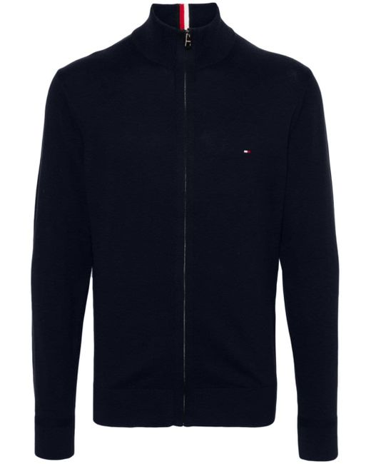 Tommy Hilfiger logo-patch cotton-blend jacket
