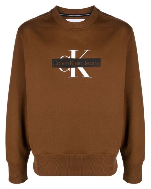 Calvin Klein Jeans logo-print crew-neck sweatshirt