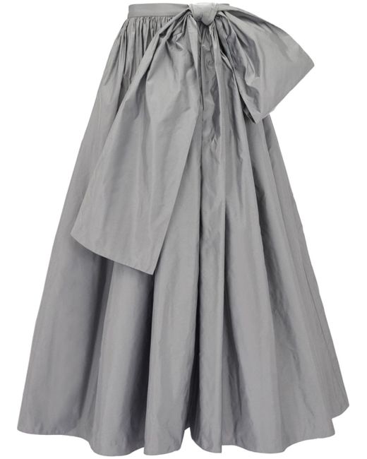 Alexander McQueen bow-embellished midi skirt