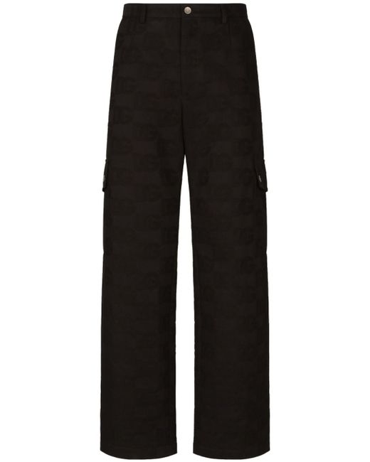 Dolce & Gabbana monogram-jacquard trousers