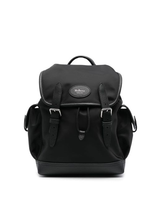 Mulberry logo-appliqué buckle-fastening backpack