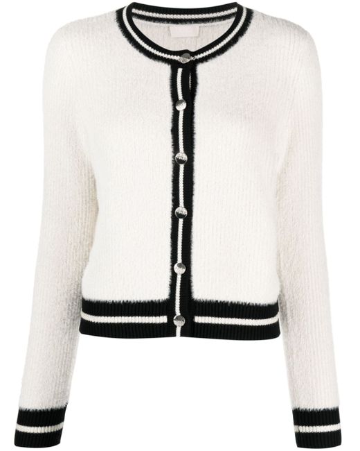 Liu •Jo two-tone knitted cardigan