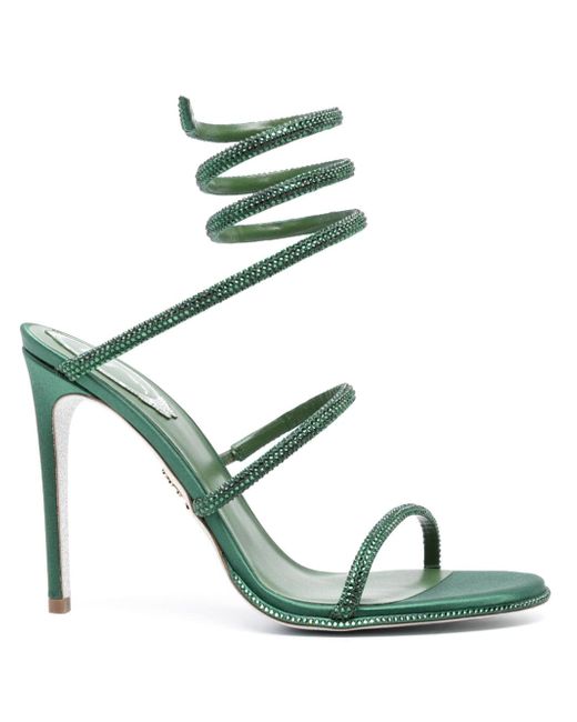 Rene Caovilla Cleo 105mm rhinestone-embellished sandals