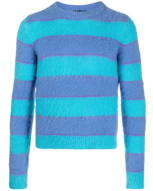 EGONlab. stripe-pattern crew-neck jumper