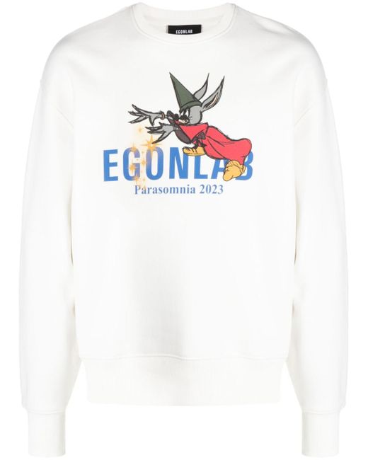 EGONlab. logo-print sweatshirt