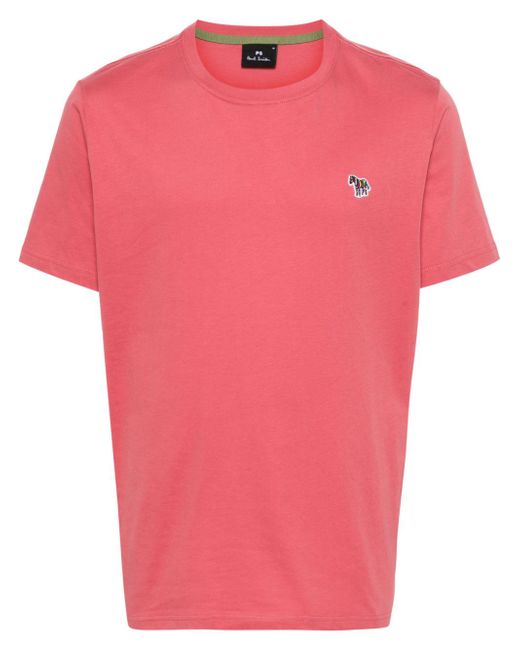 PS Paul Smith Zebra-patch short-sleeve T-shirt