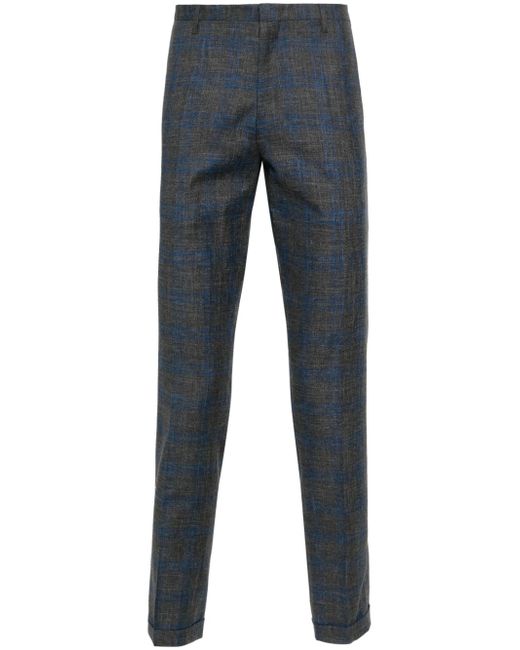 Paul Smith check-pattern straight-leg trousers
