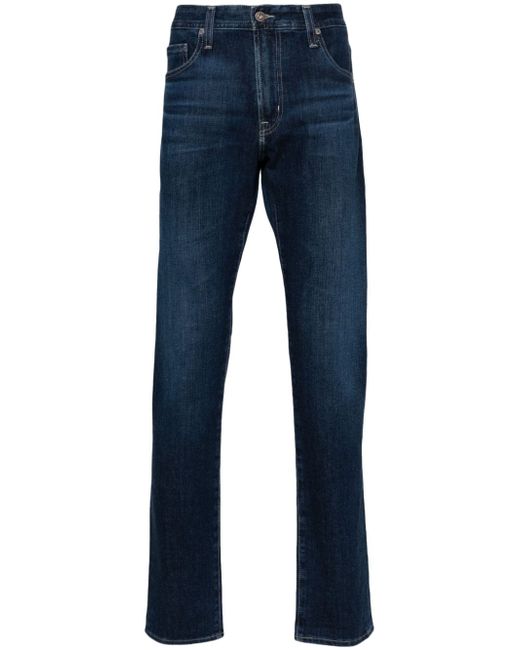 Ag Jeans Tellis logo-patch straight-leg jeans