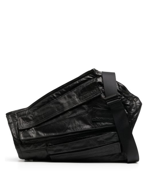Julius asymmetric leather messenger bag