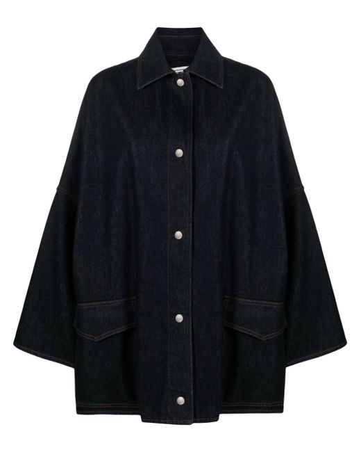 Totême wide-sleeves button-up denim jacket