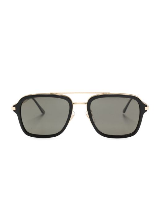 Chopard logo-engraved square-frame sunglasses