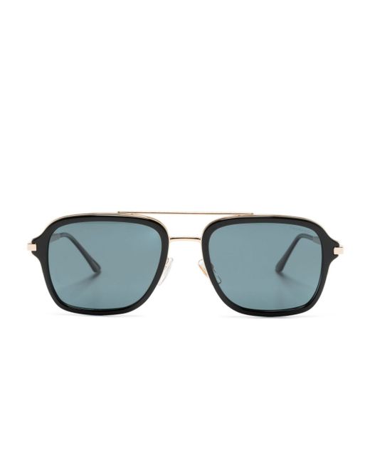 Chopard L.U.C Square-frame tinted sunglasses