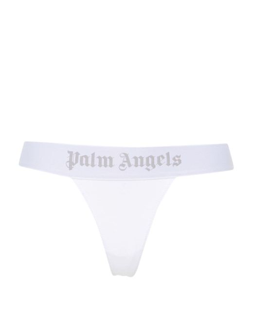 Palm Angels logo-waistband jersey thong