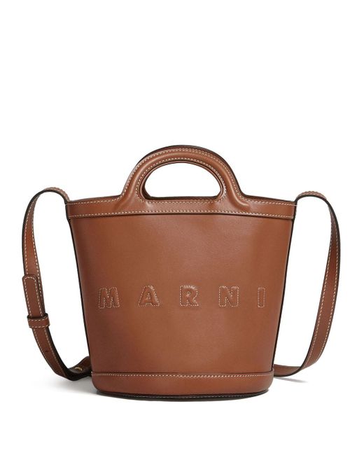 Marni Tropicalia leather bucket bag