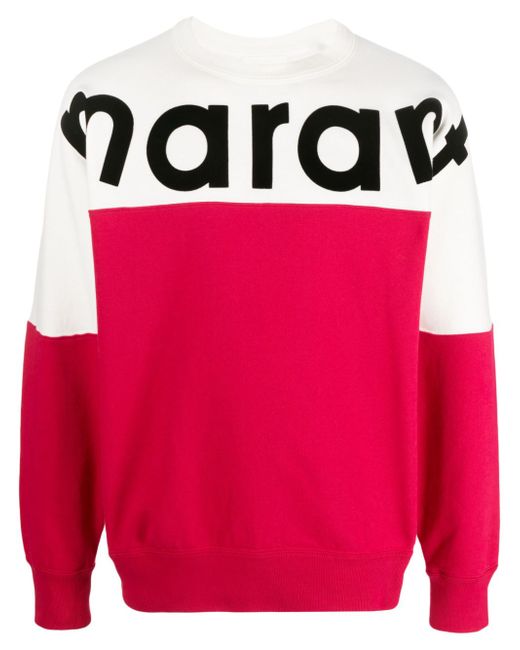 Marant logo-print colour-block sweatshirt