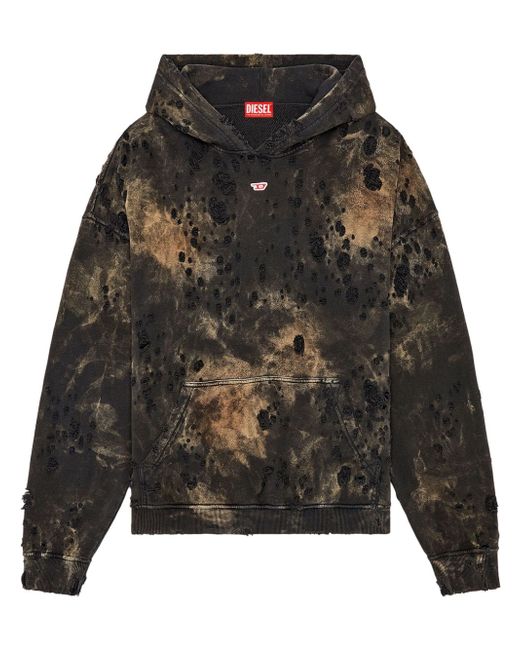 Diesel -Boxt-Hood-N9 distressed hoodie