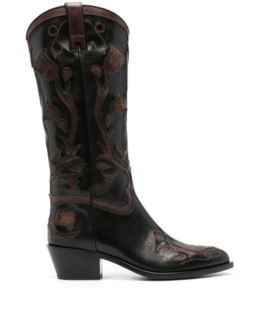 Sartore 45mm western knee-high leather boots