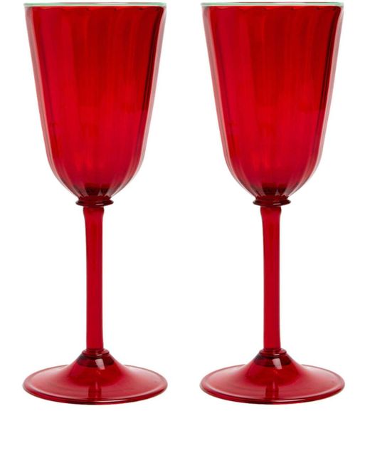 La Double J. Rainbow wine glasses set of 2