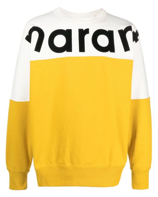 Marant logo-print colour-block sweatshirt