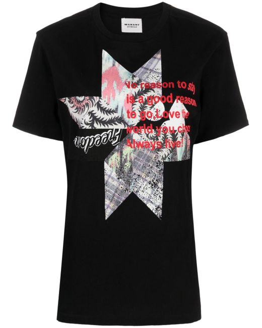marant étoile Zewel graphic-print T-shirt