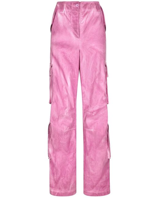 Dolce & Gabbana wide-leg cotton cargo trousers