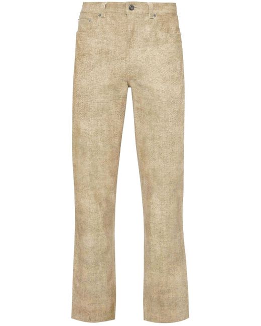 J.W.Anderson leather straight-leg trousers