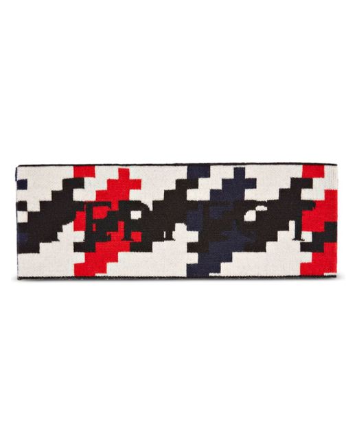 Perfect Moment houndstooth-print logo head band