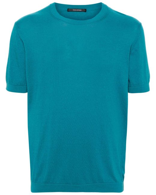 Tagliatore ribbed-edge fine-knit T-shirt