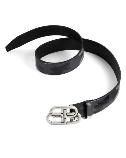 Balenciaga BB buckle leather belt