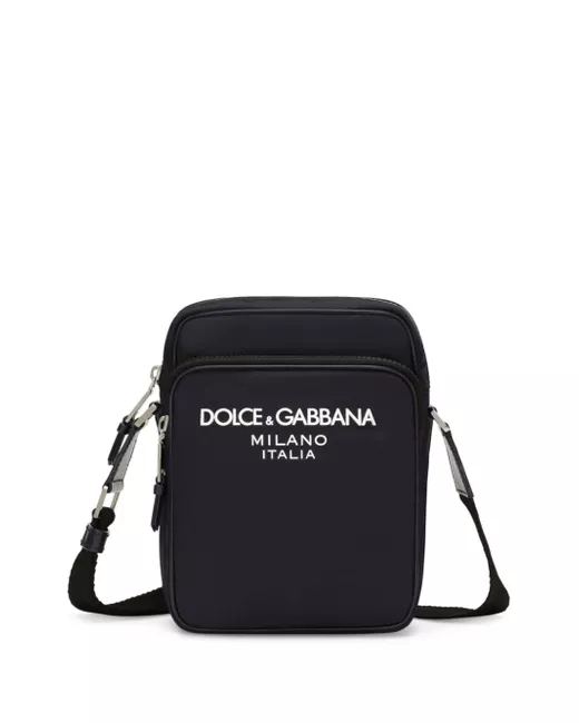 Dolce & Gabbana logo-print zip-fastening shoulder bag