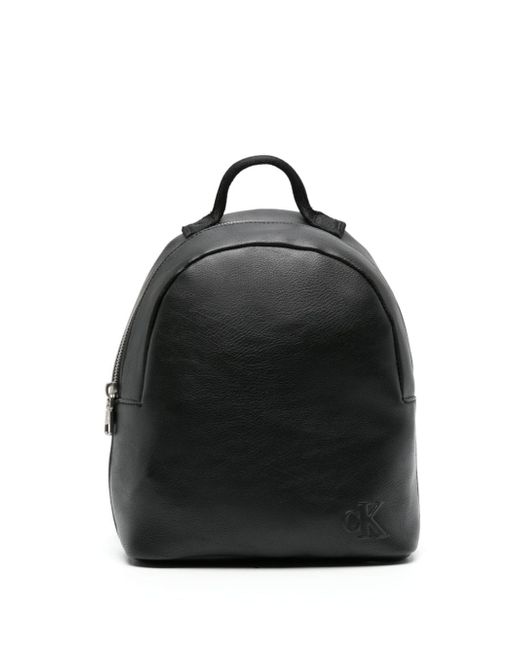 Calvin Klein Jeans logo-embossed faux-leather backpack