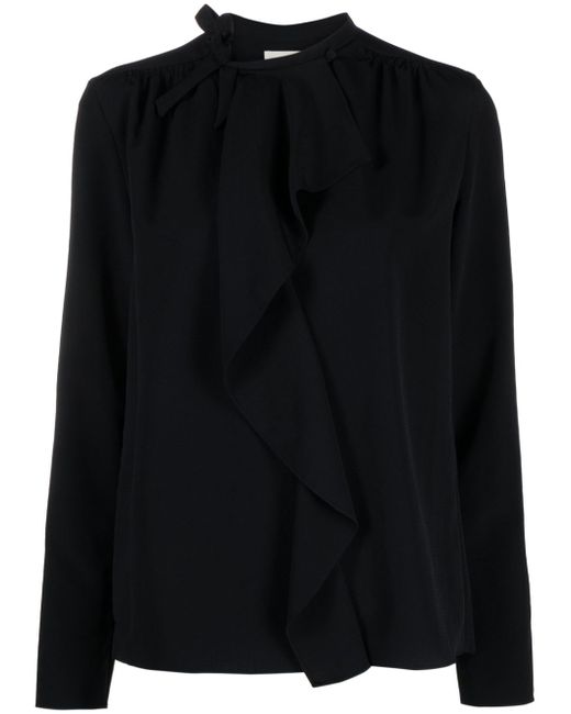 Isabel Marant Utah ruffle-trim cady blouse
