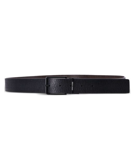 Armani Exchange logo-embossed belt